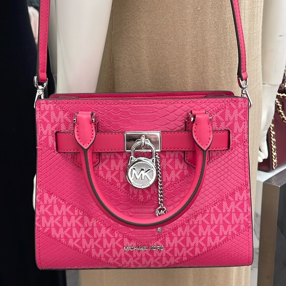 Michael Kors Hamilton Small Satchel Shoulder Crossbody Bag 
Electric Pink
NWT - Picture 16 of 16